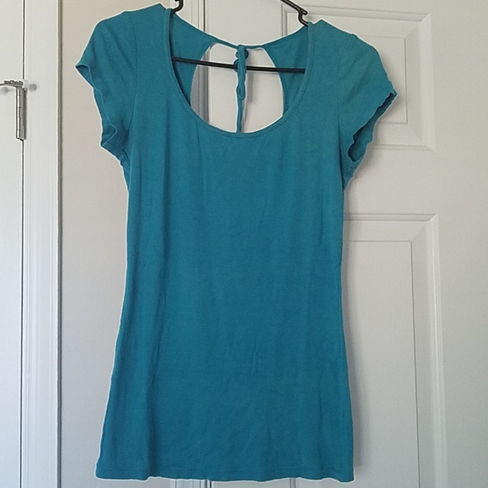 Express sexy basic tee in teal